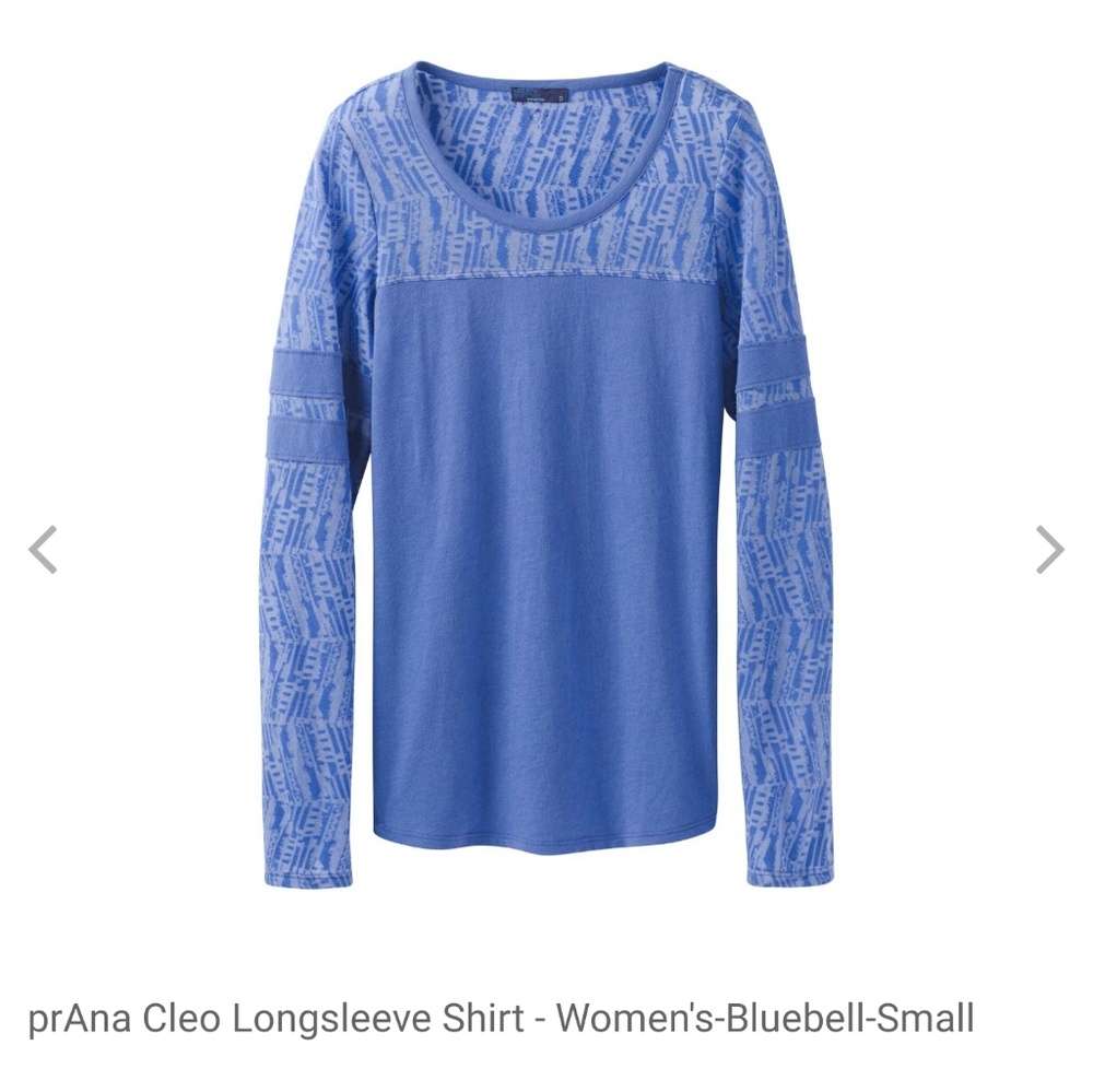 Prana Cleo Longsleeve Baseball Style Lightweight
